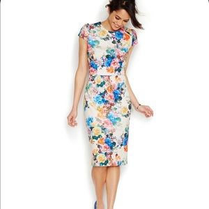Betsy Johnson floral scuba dress